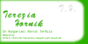 terezia hornik business card